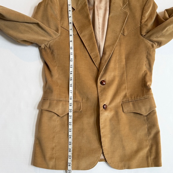 Farah Texas  Jacket Men's Tan Corduroy Western Blazer Size 36R - Picture 12 of 13
